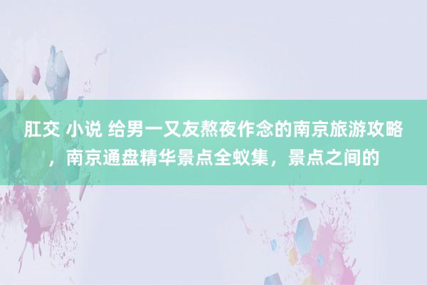 肛交 小说 给男一又友熬夜作念的南京旅游攻略，南京通盘精华景点全蚁集，景点之间的