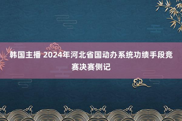 韩国主播 2024年河北省国动办系统功绩手段竞赛决赛侧记