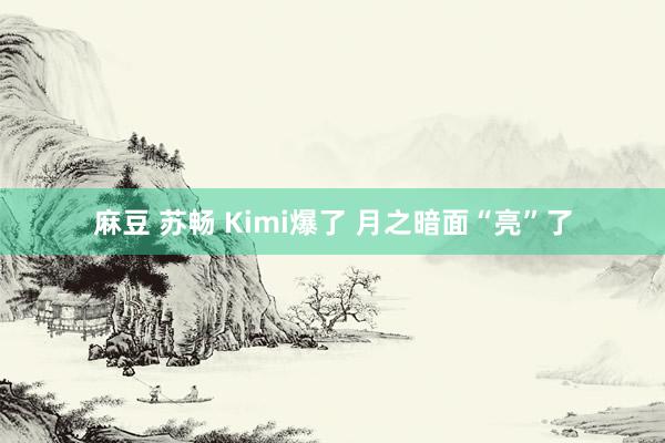 麻豆 苏畅 Kimi爆了 月之暗面“亮”了