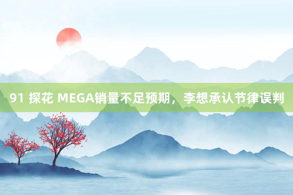 91 探花 MEGA销量不足预期，李想承认节律误判