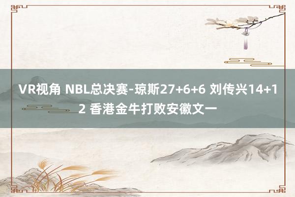 VR视角 NBL总决赛-琼斯27+6+6 刘传兴14+12 香港金牛打败安徽文一