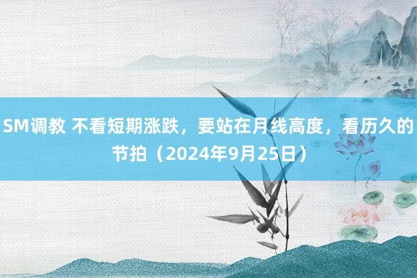 SM调教 不看短期涨跌，要站在月线高度，看历久的节拍（2024年9月25日）