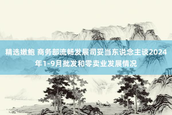 精选嫩鲍 商务部流畅发展司妥当东说念主谈2024年1-9月批发和零卖业发展情况