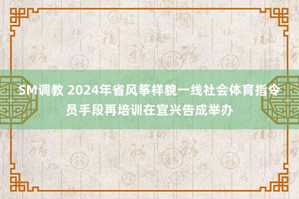 SM调教 2024年省风筝样貌一线社会体育指令员手段再培训在宜兴告成举办