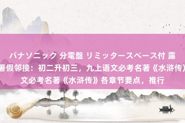 パナソニック 分電盤 リミッタースペース付 露出・半埋込両用形 暑假邻接：初二升初三，九上语文必考名著《水浒传》各章节要点，推行