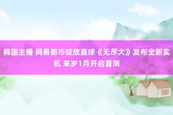 韩国主播 网易都市绽放寰球《无尽大》发布全新实机 来岁1月开启首测