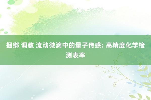 捆绑 调教 流动微滴中的量子传感: 高精度化学检测表率