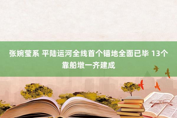 张婉莹系 平陆运河全线首个锚地全面已毕 13个靠船墩一齐建成