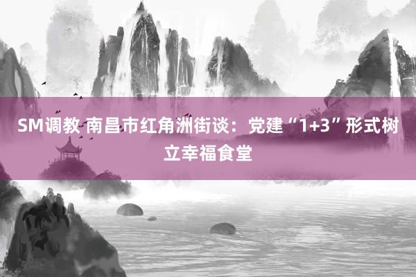 SM调教 南昌市红角洲街谈：党建“1+3”形式树立幸福食堂