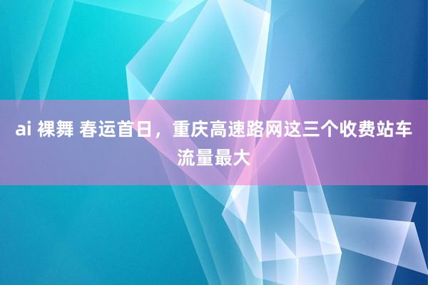 ai 裸舞 春运首日，重庆高速路网这三个收费站车流量最大